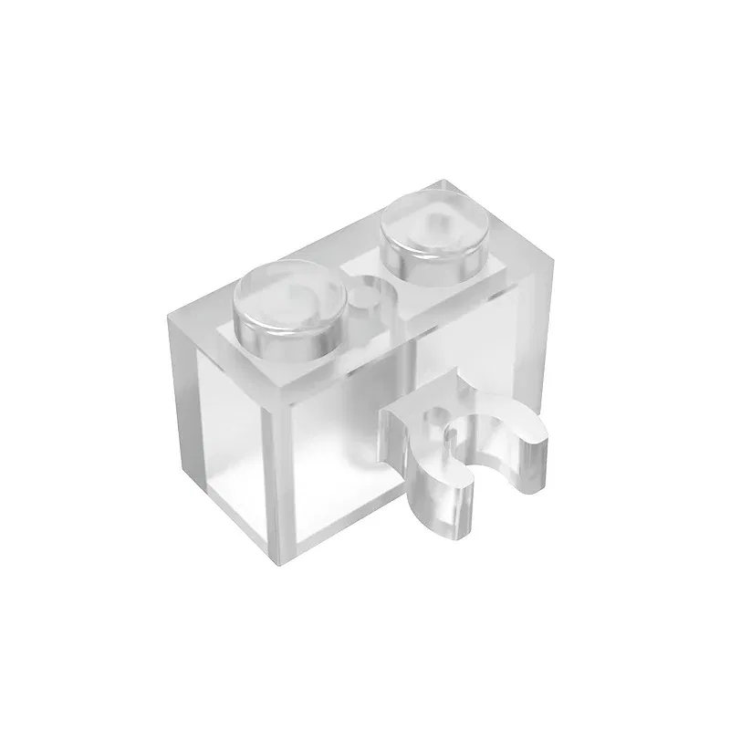 Color: Brown - Gobricks GDS-651 BRICK 1X2 W. HORIZONTAL HOLDER compatible with lego 95820 30237 children's DIY Educational Building Blocks