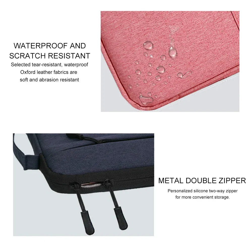 Color: LIGHT BLUE, Size: 14Inches 350mm - Laptop Handbag Sleeve Case 12 13 14 15 16 inch For HP DELL Notebook Bag Carrying Bag Macbook Air Pro 15.4 15.6 Protective Cases