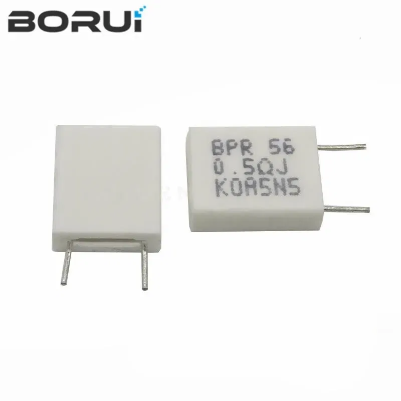 Resistance: 10K - 10pcs BPR56 5W 0.001 0.1 0.15 0.22 0.25 0.33 0.5 ohm Non-inductive Ceramic Cement Resistor 0.1R 0.15R 0.22R 0.25R 0.33R 0.5R