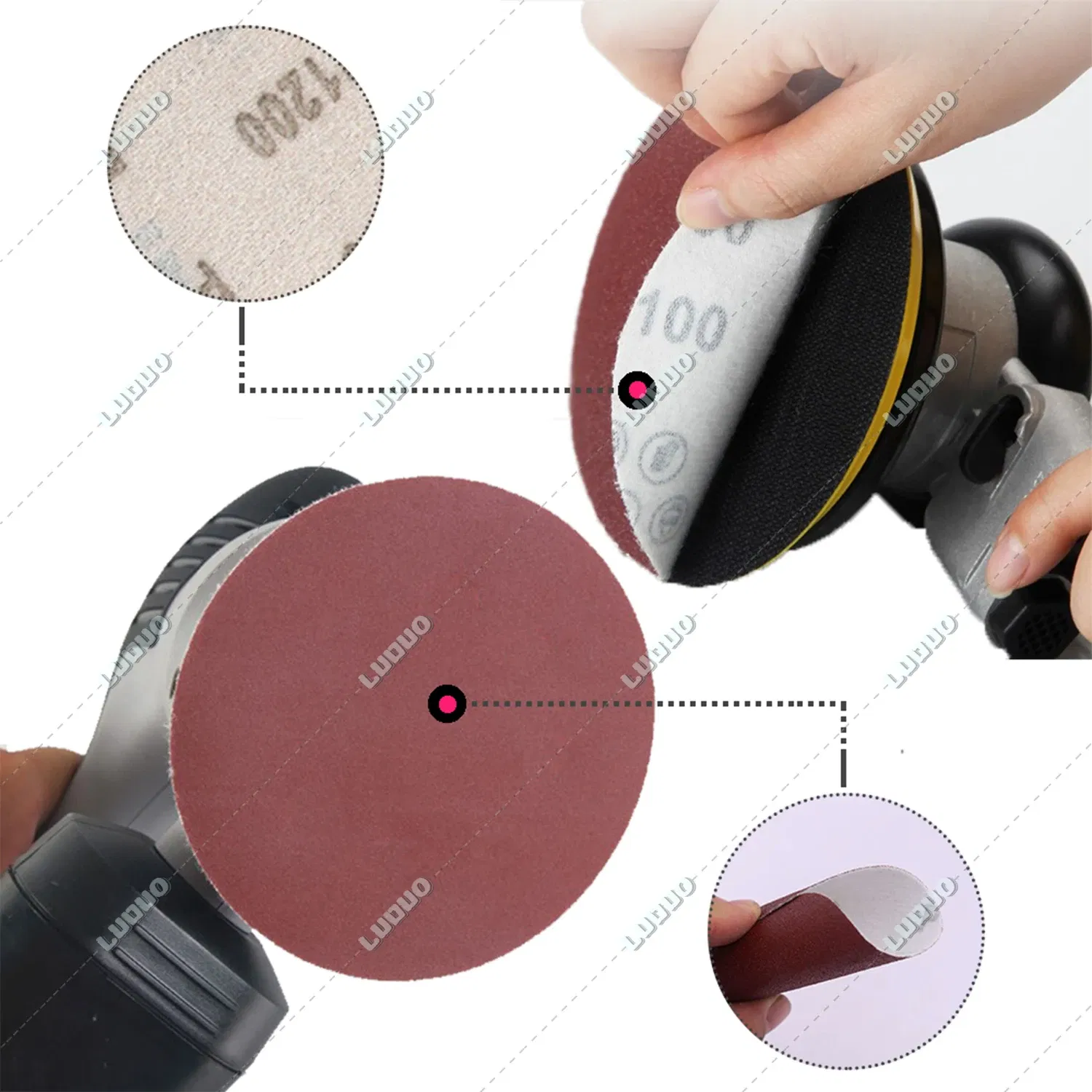 Color: GRAY, Ships From: CHINA, Model: 2000 - 2 3 4 5 6 Inch Round Sandpaper Disk Abrasive Polish Pad Plate Sanding Sheet Polishing Kit Grit Paper Discs Grit 60-5000