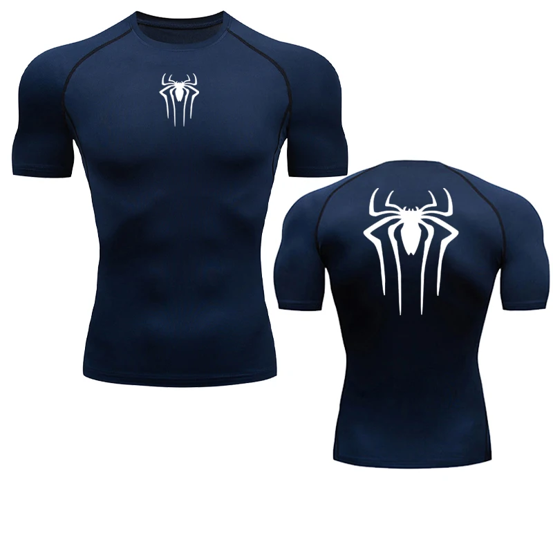 Color: Gold, Size: XXL - Printed Men's Athletic Compression Shirts Athletic Quick Dry Breathable Rash Guard Athletic Tight Workout Tops Summer Men