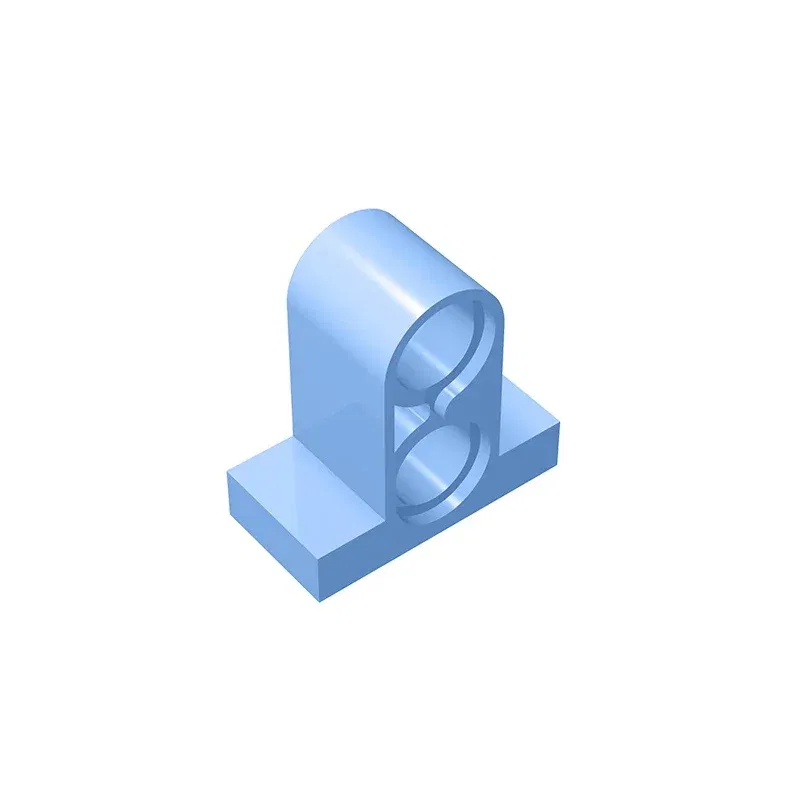 Color: Clear - Gobricks GDS-937 Technical, Pin Connector Plate 1x2x1 2/3 with 2 Holes  compatible with lego 32530 Educational Building Blocks