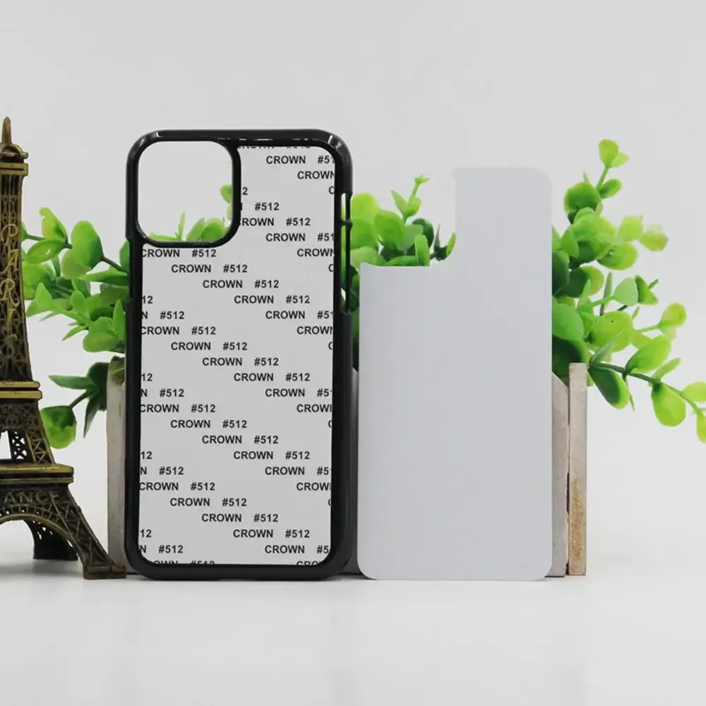 Color: black, Material: PVC - 5pcs  plastic Sublimation Blank Cover Case For iPhone 16 15 14 13 12 11 12 Pro Max With Aluminium Plate