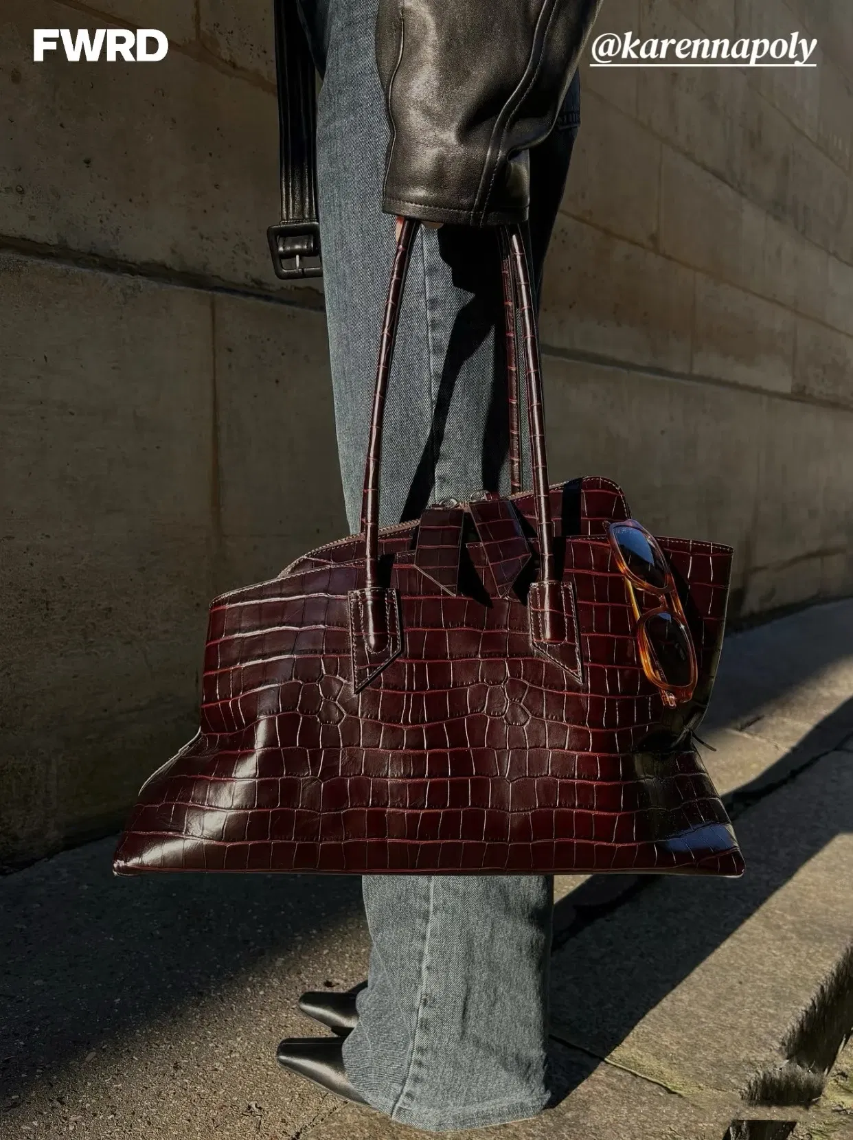 Color: APRICOT - Brand Crocodile pattern genuine leather luxury Handbags High Quality alligator large capacity Lady Totes Shoulder Crossbody Bag