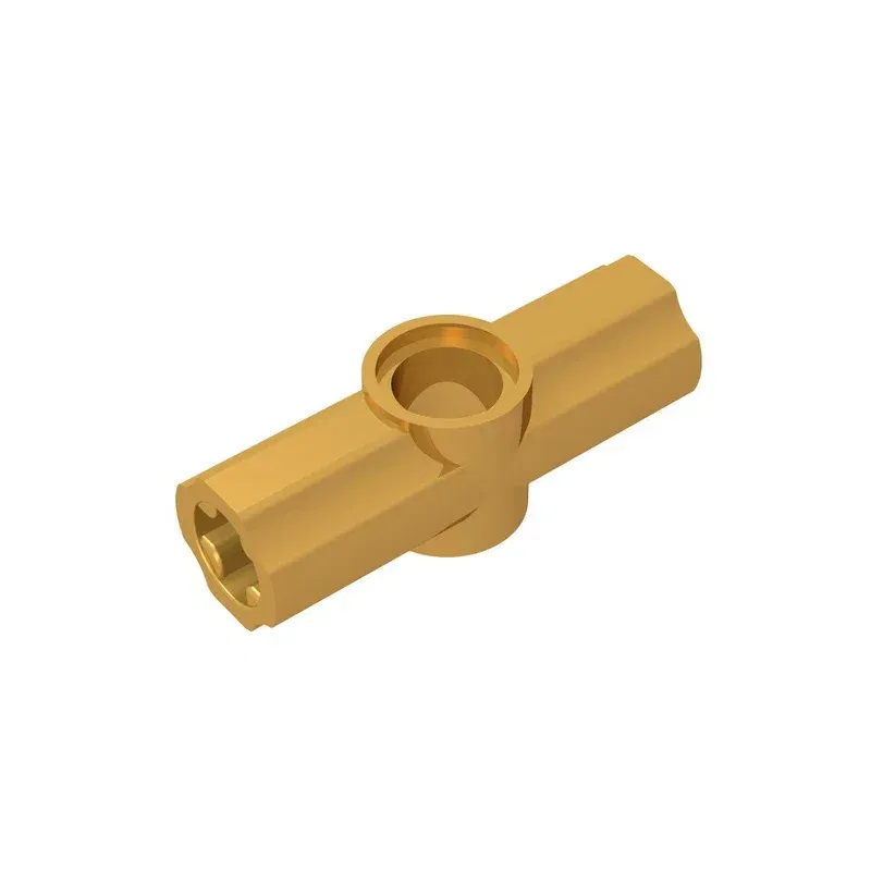 Color: Apricot - Gobricks GDS-917 Technical, Axle and Pin Connector Angled 180 degrees compatible with lego 32034  DIY Educational Building Block