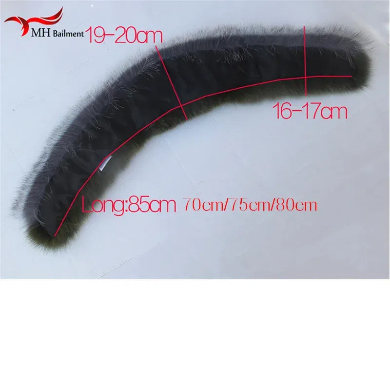 Color: green, Size: M - 100% Real Raccoon Fur Scarf Coat Collar Ladies Winter Luxury Authentic Raccoon Warm Neck Shawl Coat Collar Furry Shawl Women