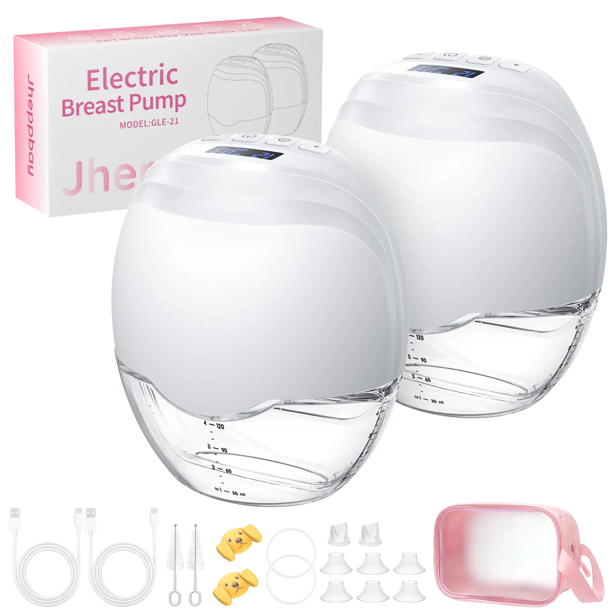 Color: WHITE - Hands Free Breast Pump Electric Wearable Breast Pump 3 Modes & 12 Levels Portable Wireless Breast Pump Low Noise Breastfeeding