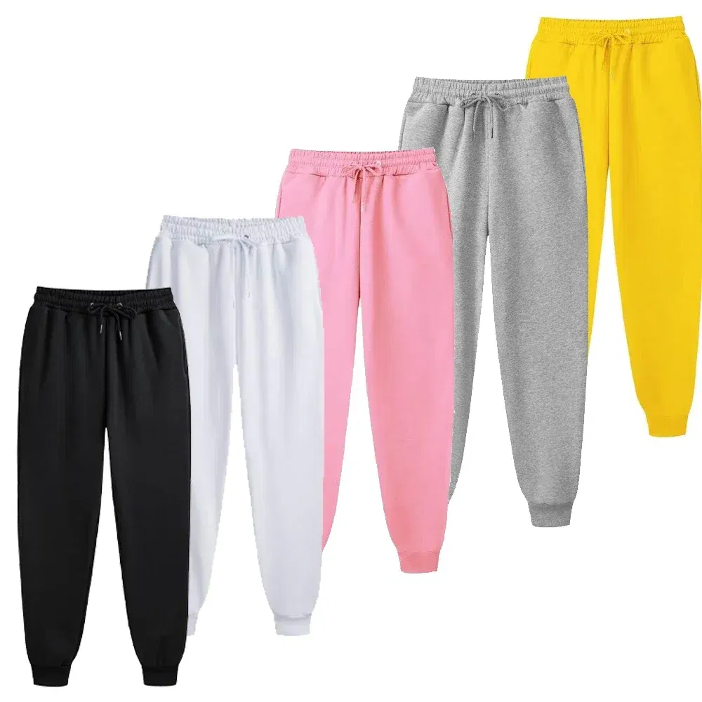 Color: Clear, Size: XXXL - Men's Casual Sweatpants Fleece Sports Pants Unisex Fashion Solid Loose Trousers Streetwear Autumn Winter Jogging Fitness Pants