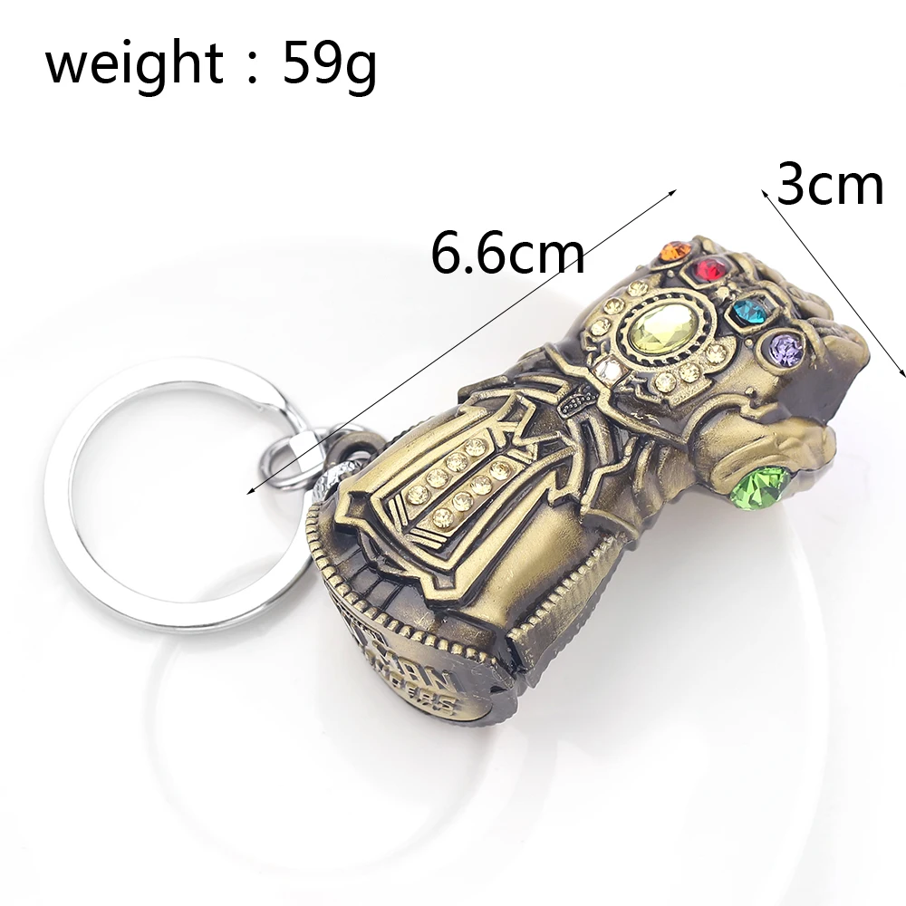 Color: Pink, Ships From: CHINA - Avengers Thanos Infinity Gauntlet Keychain Disney Superhero Iron Man Infinity Gloves Keyrings Car Pendant Key Holder Accessories
