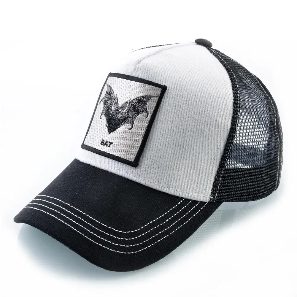 Color: Pink - Baseball Cap With Bat Embroidery Four Seasons Snapback Trucker Caps Men Women Fashion Hip Hop Baseball Hat Outdoor Visor Caps