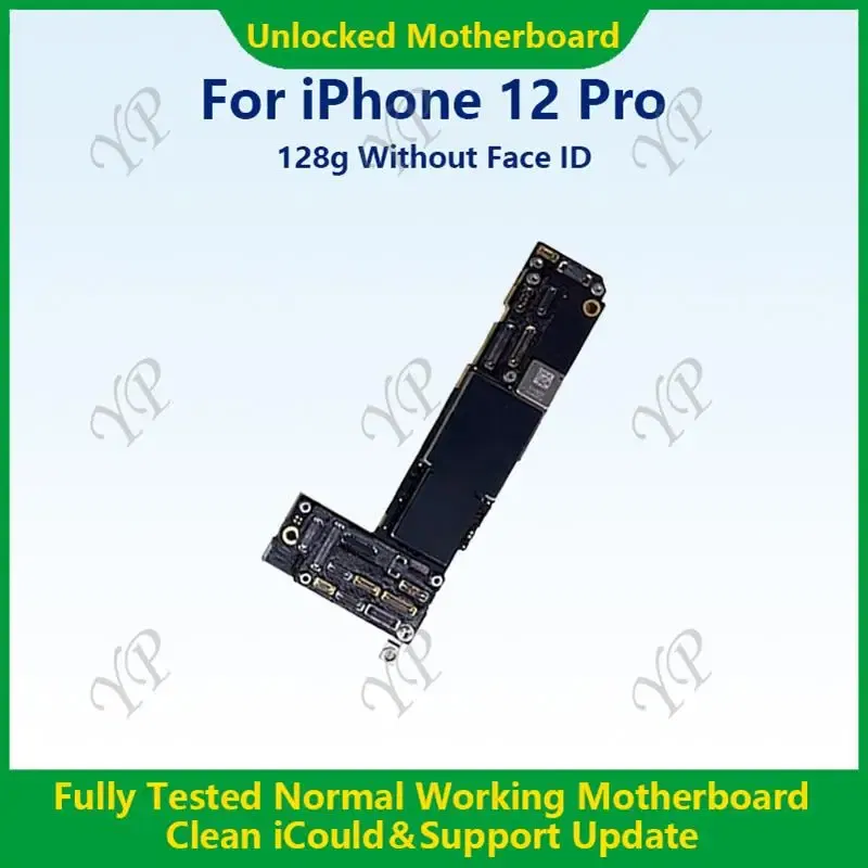 Color: Silver, Ships From: CHINA - Top Fully Tested Authentic Motherboard For iPhone 12 Pro Max 128g/256g Unlocked Mainboard With Face ID Cleaned iCloud Fast