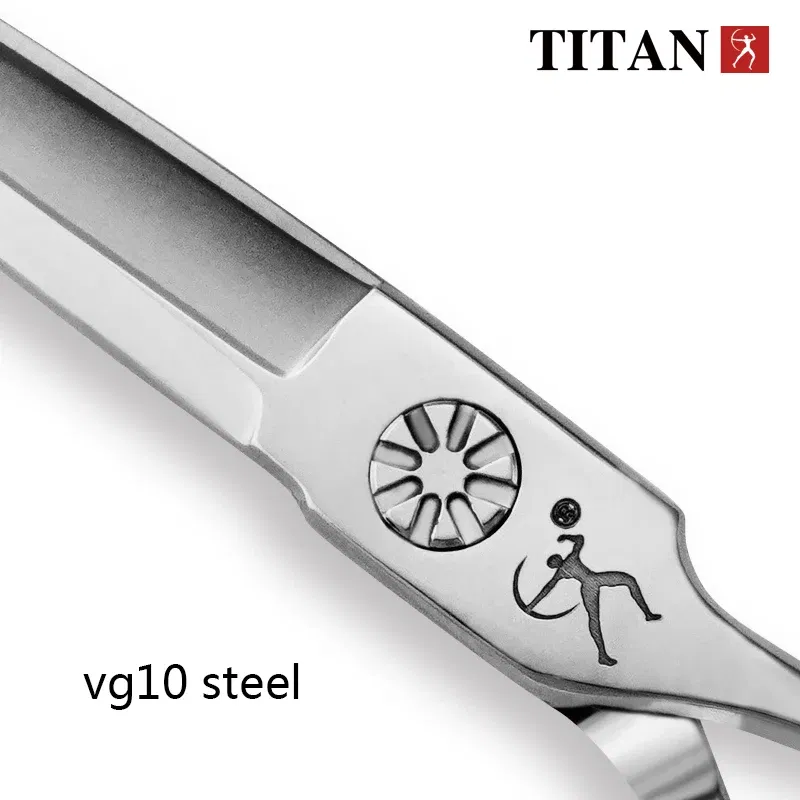 Color: WHITE - Titan professional hairdresser's barber set of scissors cutting  Hairdressing salon scissors  sharp tools 5.5inch 6.0inch