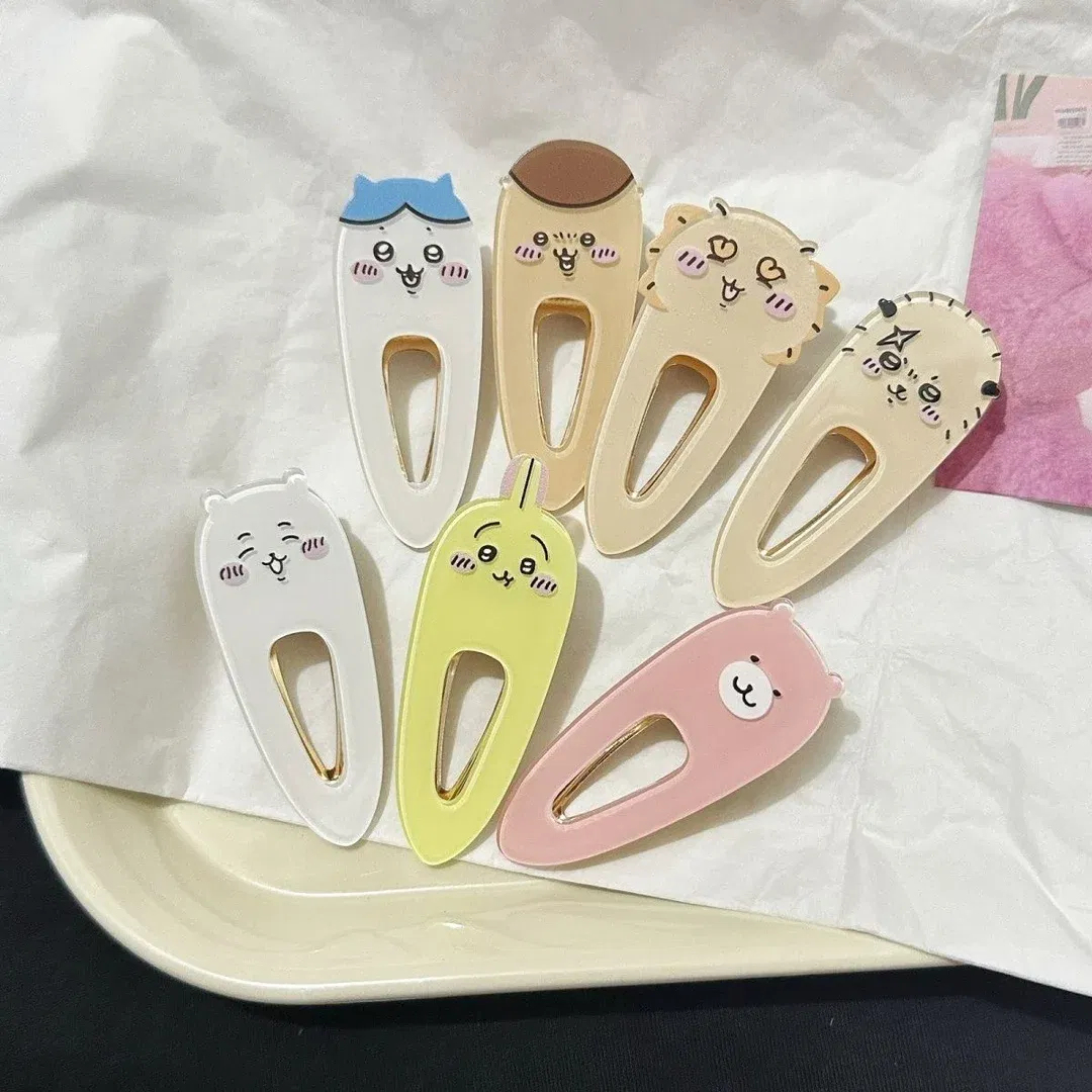 Color: DARK GRAY - Japanese New Girls Cute Cartoon Hairpins Kids Lovely Hair Clips Barrettes Headband ハチワ?¬ ち?„?‹?‚? Fashion Hair Accessories
