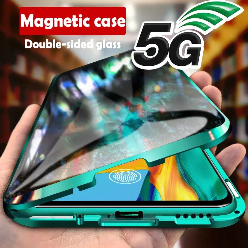 Color: Silver, Bundle: Case & Screen Protector, Material: Neoprene - 360 ?°Full Protection Metal Frame Magnetic Case For OPPO Reno 10 11 Pro 7 4G 7 Z 8 Lite 8Z 5G Double-Sided Glass Cover Cases