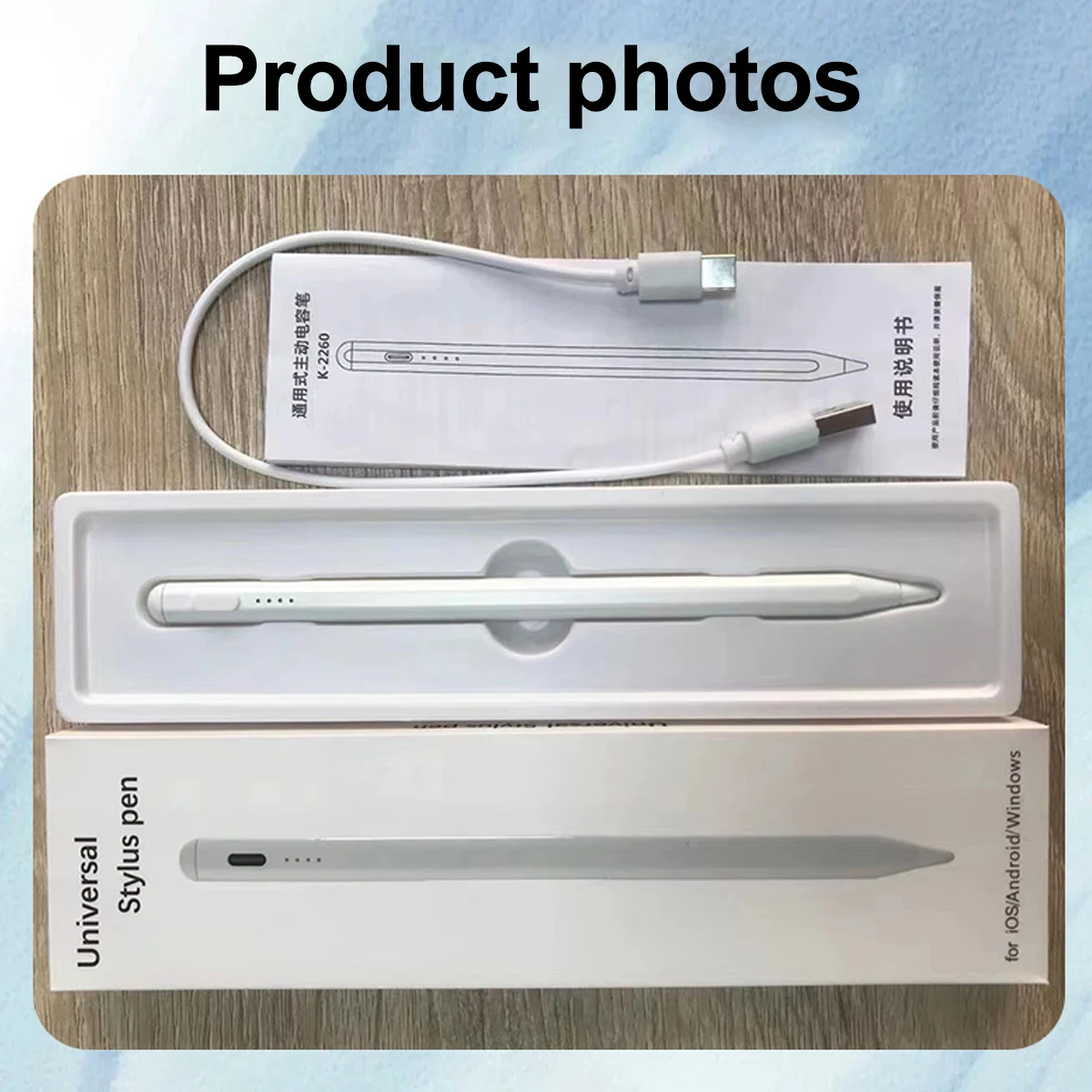 Stylus Pen for  Ios Android Capacitive Screen Touch Pen for Ipad Apple Pencil for Huawei Xiaomi Tablet Pen With Power Display