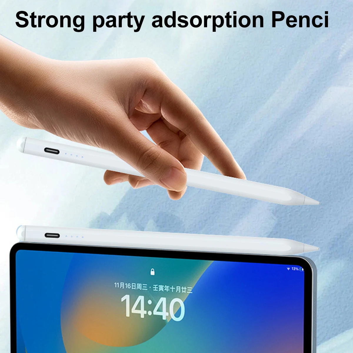 Stylus Pen for  Ios Android Capacitive Screen Touch Pen for Ipad Apple Pencil for Huawei Xiaomi Tablet Pen With Power Display