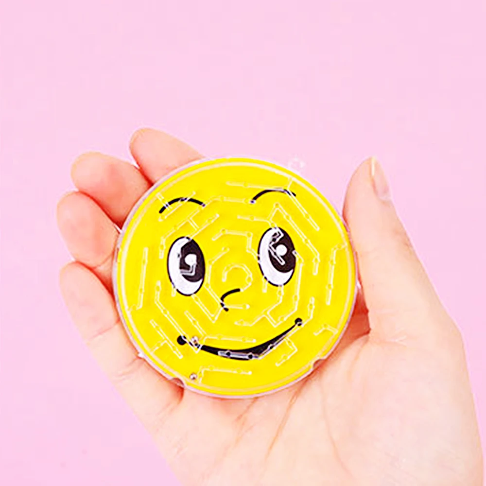 Color: Fluorescence Yellow, Ships From: CHINA - 12/30Pcs Round Smiling Face Beads Maze Toy Boys And Girls Birthday Party Baby Gift Giving Gifts Pinata Filler Christmas Prizes
