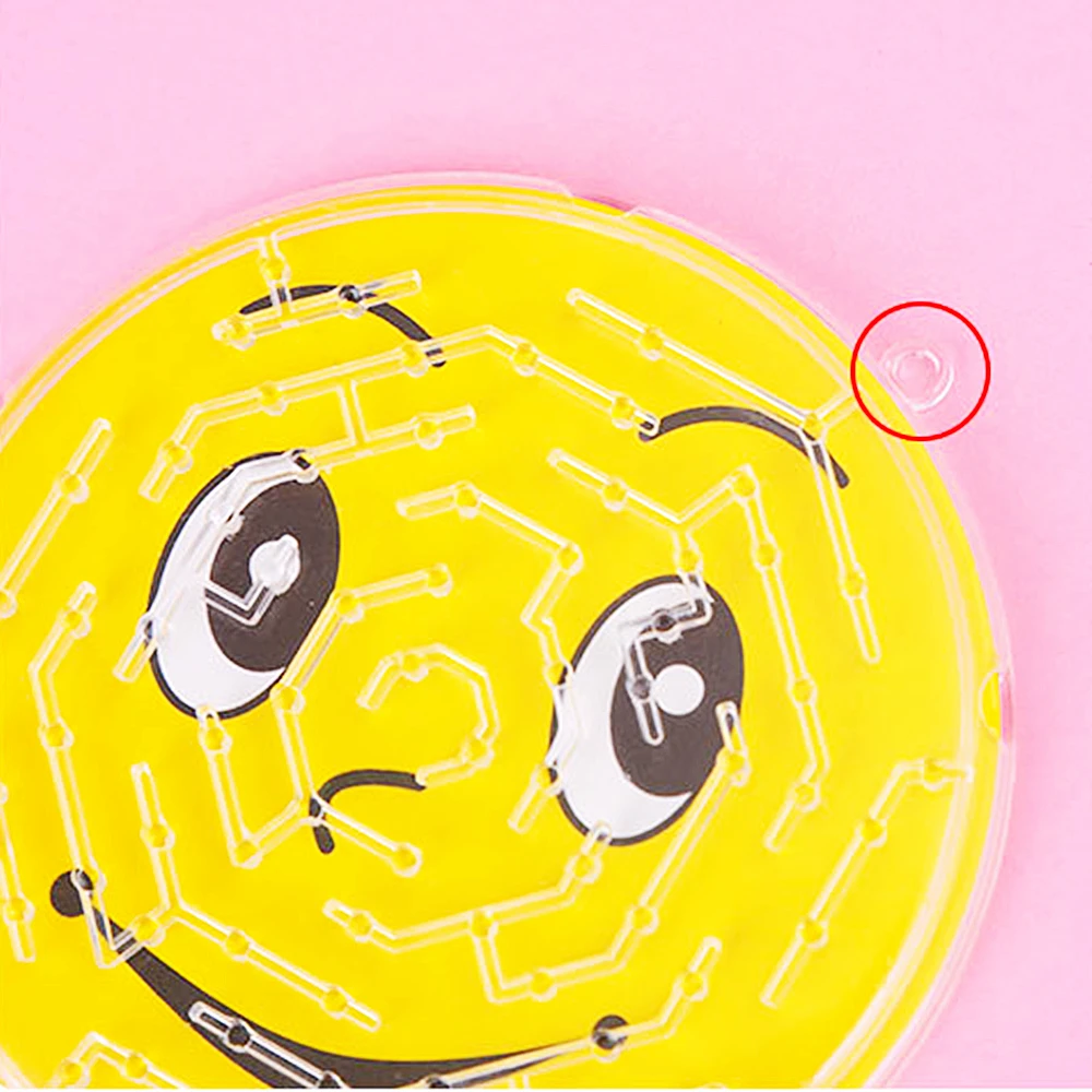 Color: Fluorescence Yellow, Ships From: CHINA - 12/30Pcs Round Smiling Face Beads Maze Toy Boys And Girls Birthday Party Baby Gift Giving Gifts Pinata Filler Christmas Prizes