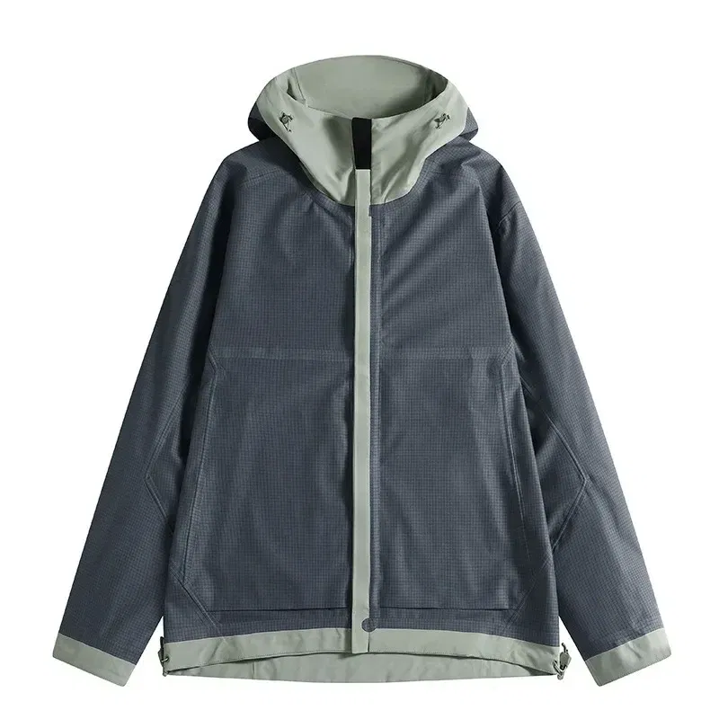 Color: Gold, Size: L - GB Standard Waterproof Jacket Men Women, All-Weather Hiking Raincoat, Breathable Windbreaker, Outdoor Trekking Climbing Coat