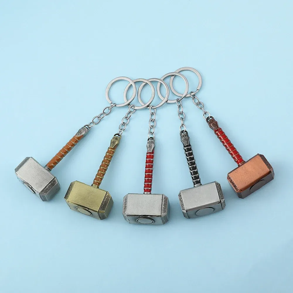 Color: PURPLE, Ships From: CHINA - Avengers Thor's Hammer Pendant Keychain Superhero Thor Odinson Opener Beer Bottle Openers Keyring Accessories