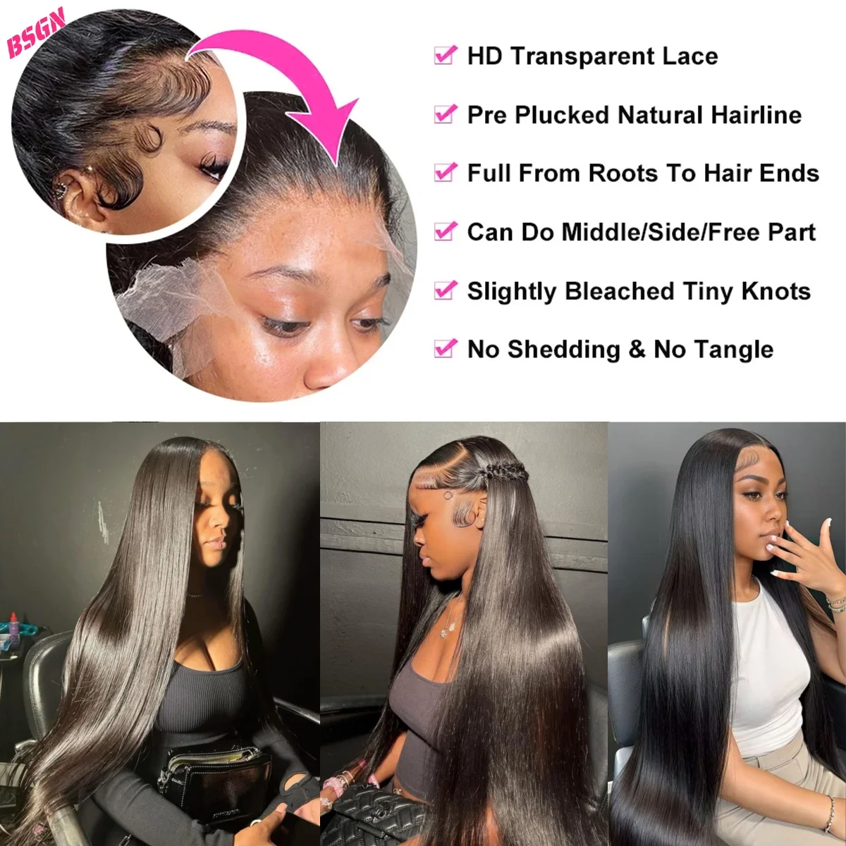 Color: T1B/613, Stretched Length: 22INCHES, Density: 240%, Lace Size: 13x4 - 26 28 30 180%straight hd lace frontal human hair wigs 13x4 HD Lace Frontal Human Hair Wigs For Women? 100% human hair pre-cut wig