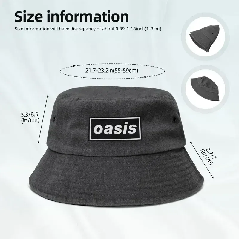 Color: black - Y2K Dont Lock Back In Anger***-$$Band-*******************OASIS Bucket Hat
