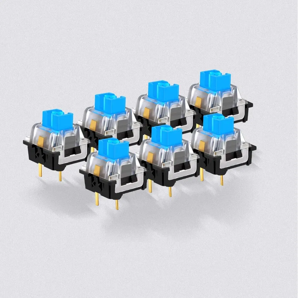 Color: Khaki, Axis Body: Brown Switch - REDRAGON SMD RGB MX Switch 3Pin Clicky Linear Tactile Silent Red Blue Black Brown Purple Switche For Backlit Mechanical Keyboard
