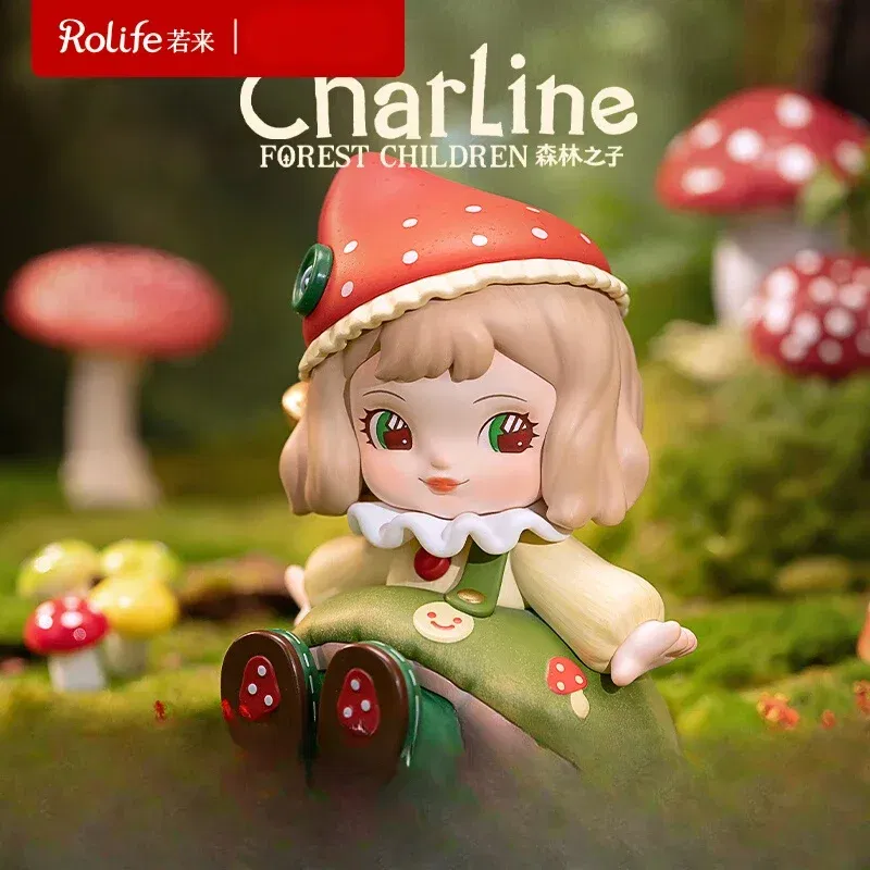 Color: GRAY - In Stock Rolife: Xia Lin Forest Children Series Blind Box Building Blocks Trendy Play Assemble Mobile Models Anime Collection