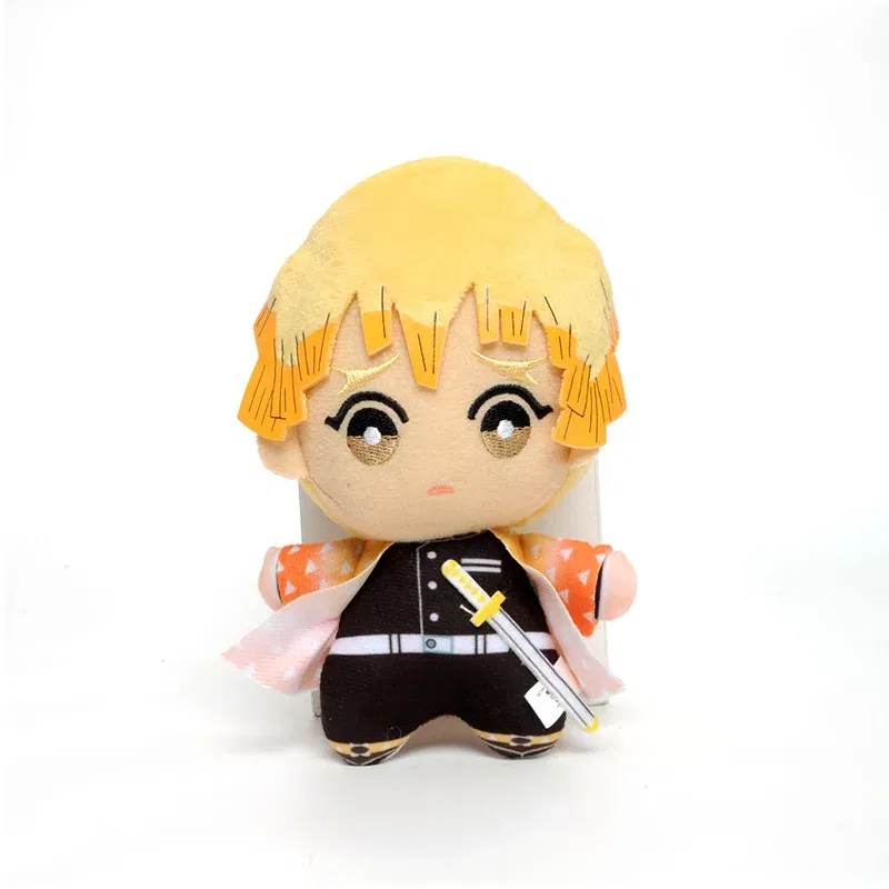 Color: MistyRose, Height: 11cm-30cm - 15cm Japan Anime Demon Slayer Akaza Rui Iguro Obanai Tanjirou Kamado Nezuko Agatsuma Zenitsu Plush Toys Doll Peluche Gift