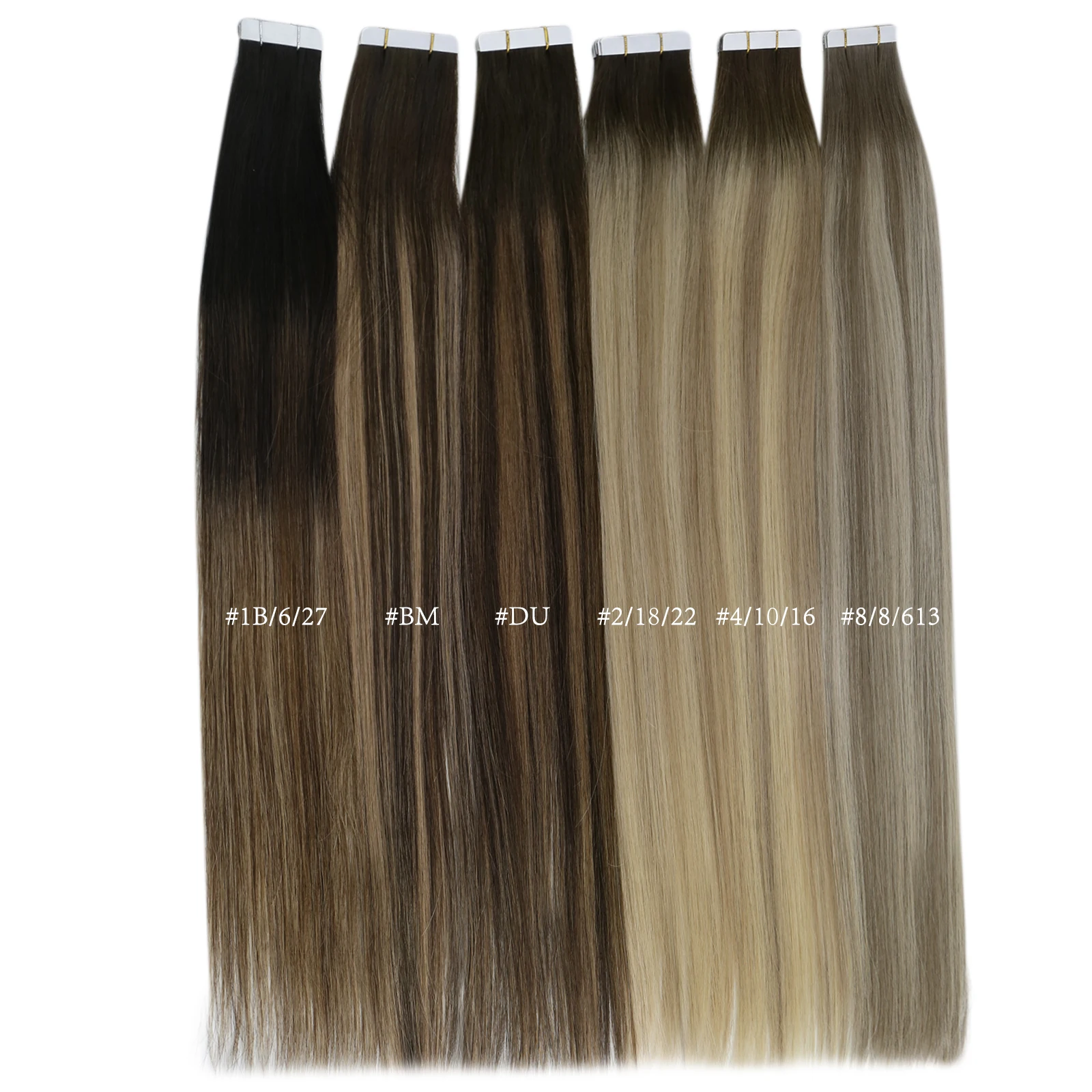 Color: M10/613, Items per Package: 10 pcs, Length: 24 Inches, Life Span: 12 months - [Last 12 Months] Ugeat Tape in Hair Extensions Virgin Human Hair 10A Grade Tape in Extensions  Human Hair