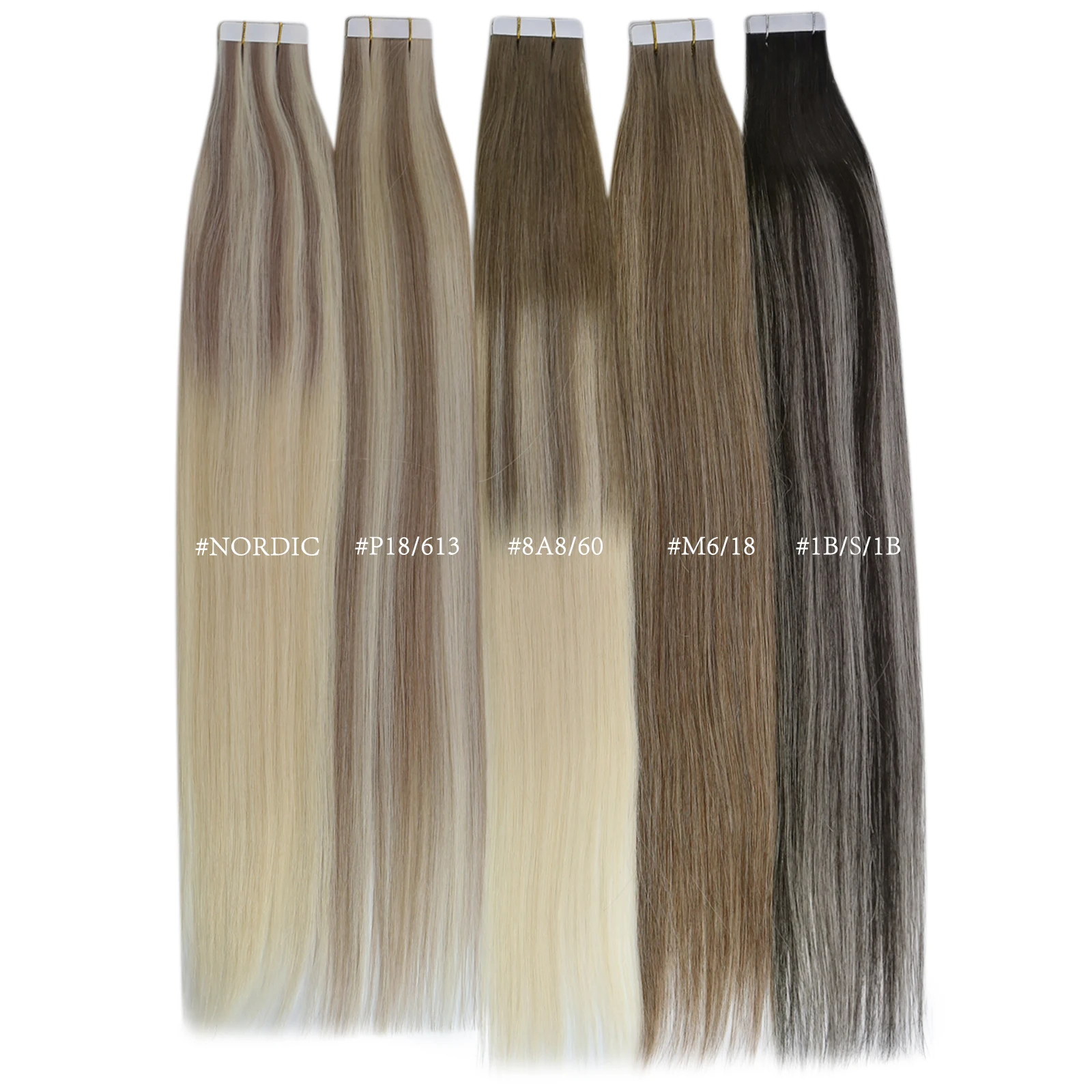 Color: M10/613, Items per Package: 10 pcs, Length: 24 Inches, Life Span: 12 months - [Last 12 Months] Ugeat Tape in Hair Extensions Virgin Human Hair 10A Grade Tape in Extensions  Human Hair