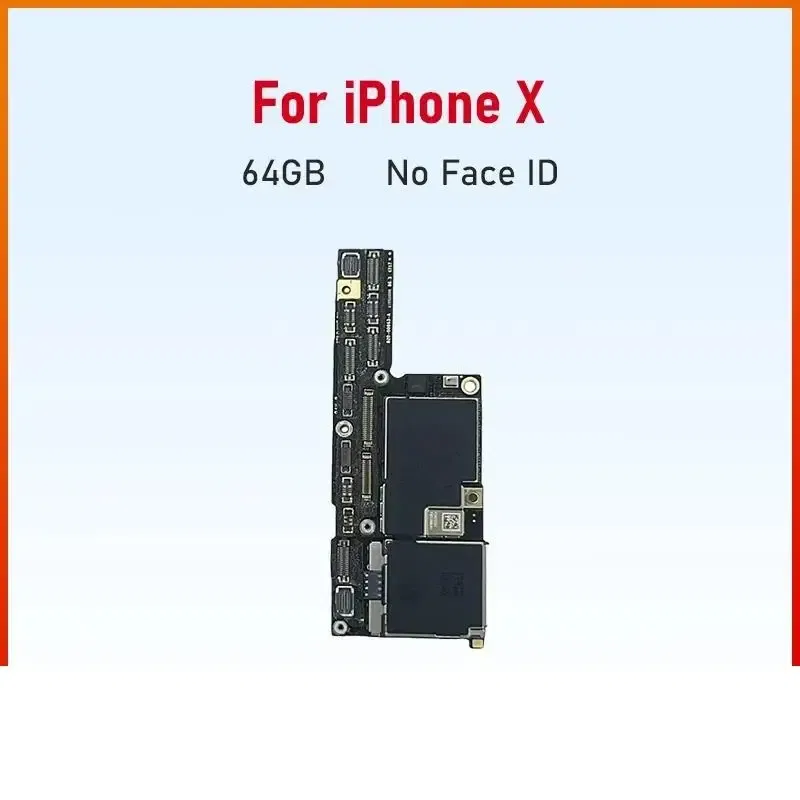 Color: Yellow, Ships From: CHINA - Top Tested Motherboard for iPhone X XR XS Max 64g 128g 256g Unlocked Mainboard With Face ID Cleaned Logic Board