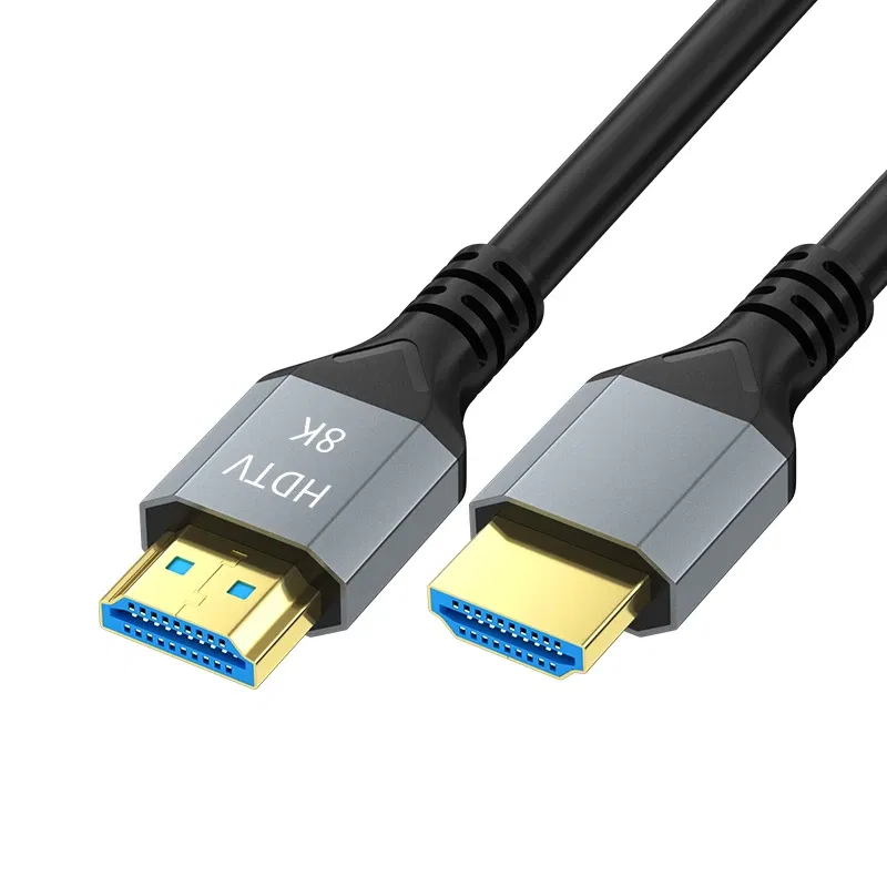 Color: Sky blue, Length: 2m, Ships From: CHINA - 8K HDMI 2.1 Cable 4K@120Hz 8K@60Hz 48Gbps EARC ARC HDCP Ultra High Speed HDR For RTX Video Cable PC Laptop Projector HD TV PS5