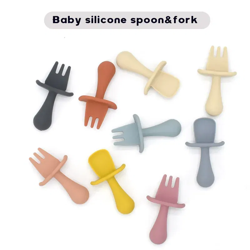 Color: WHITE - 9Colors Baby Plate Set Food Grade Silicone Dishes BPA-Free Tableware Kids Feeding Bowls Kids Learning Dishes Tray Dropshiping