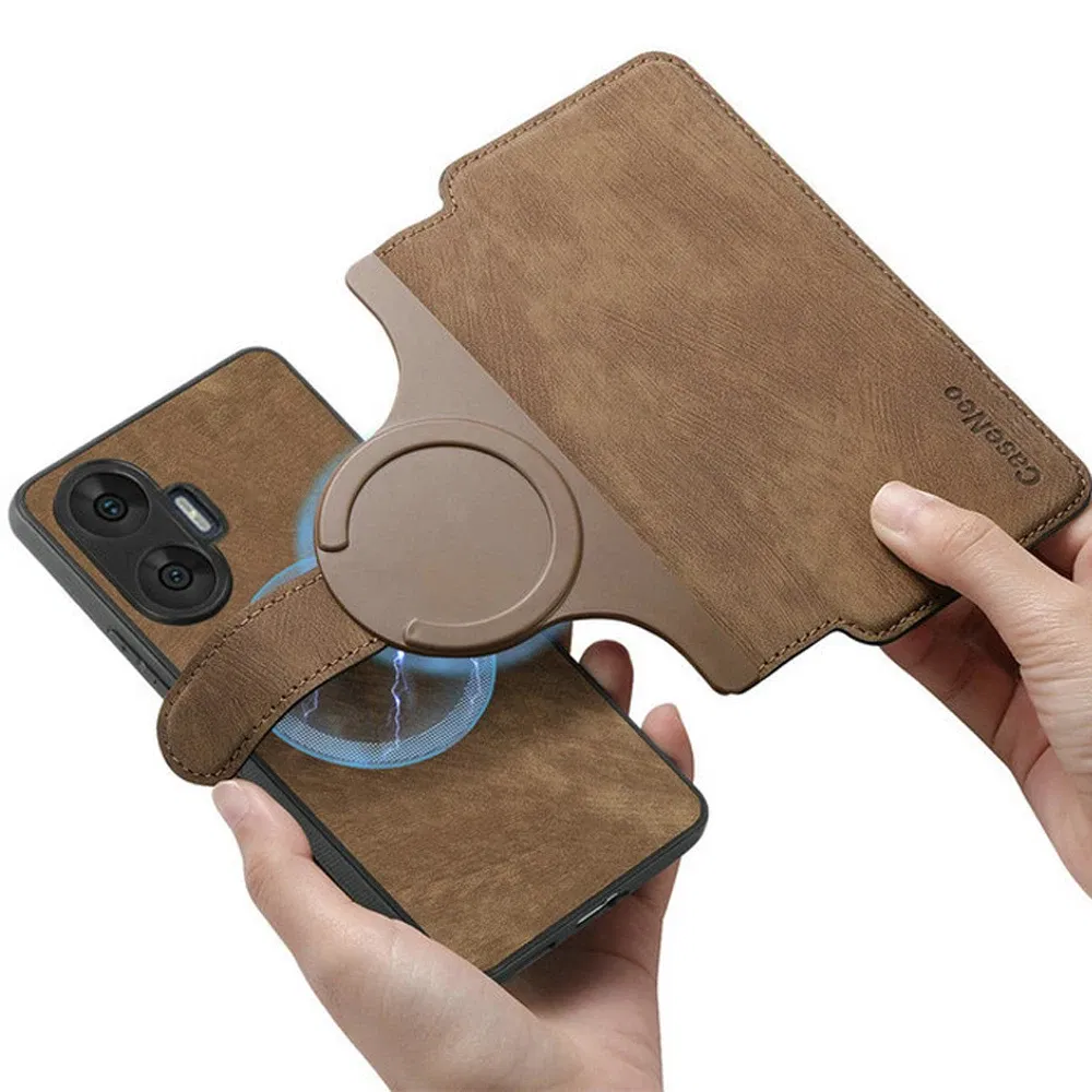 Color: Brown, Material: POLYESTER - Detachable 2IN1 Leather Card Funda for Xiaomi Poco F7 X7 M7 Pro 5G Luxury Case Magnetic Wallet Etui Poco X7 Pro F 7 Ultra Cover