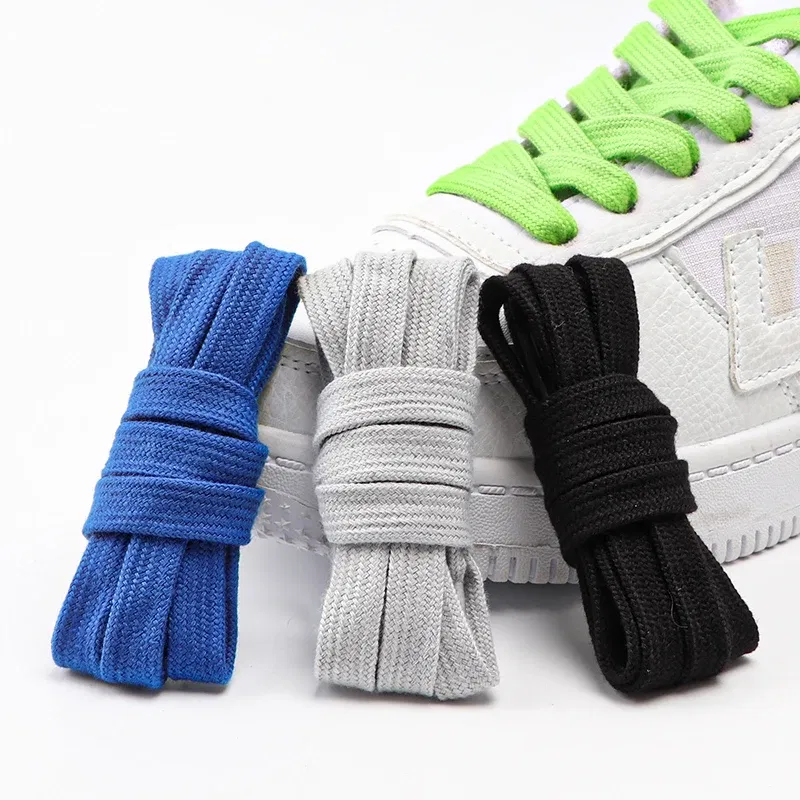 Color: Blue, Ships From: CHINA, Length: 140cm - 1 Pair Flat Shoelaces for Sneakers Rugged Wear-resistant Classic Canvas Sports Shoe Laces Women Men Shoelace Solid Double Cotton
