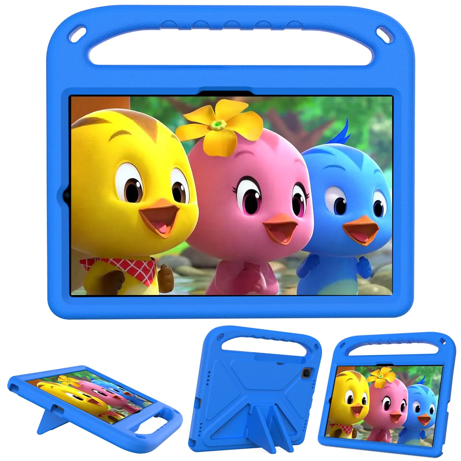 Color: Blue, Size: iPad 10th - Kids tablet case  for Samsung Galaxy Tab S9FE+ S9+ S9 S8 S8+ S7FE S7+ A7Lite S5e S6 Lite A9+ A9 A8 A7 T510 T307U Child shel