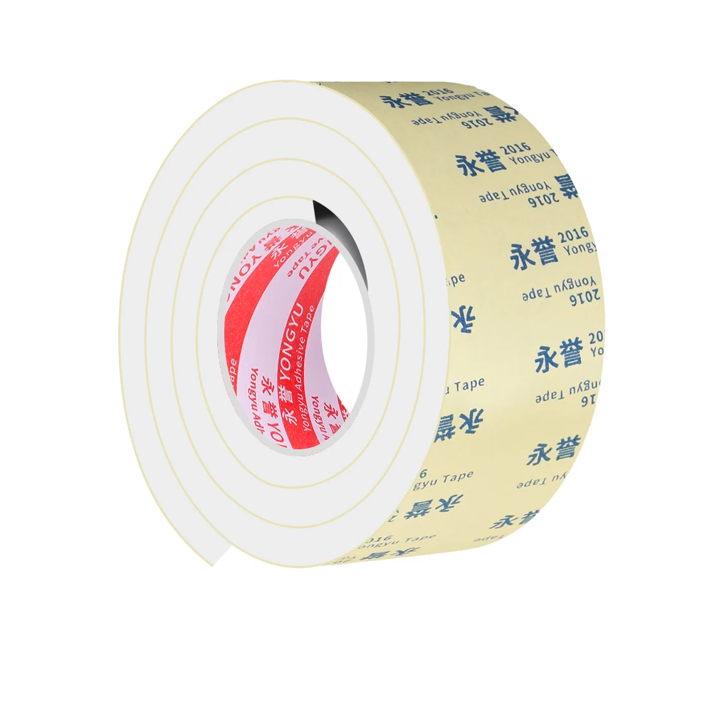Color: WHITE, Width: 5mm - Rubber Self Adhesive Sponge Seal Strip Single Sided Adhesive EVA Black Foam Anti-collision Seal Gasket Width10-50mm Thick 1-5mm