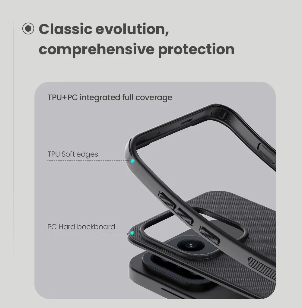 Color: Fluorescent Green, Material: Cotton - Nillkin for OnePlus 15 Case Super Frosted Pro 360 Hard PC TPU Bumper Matte Camera protection full Back Cover