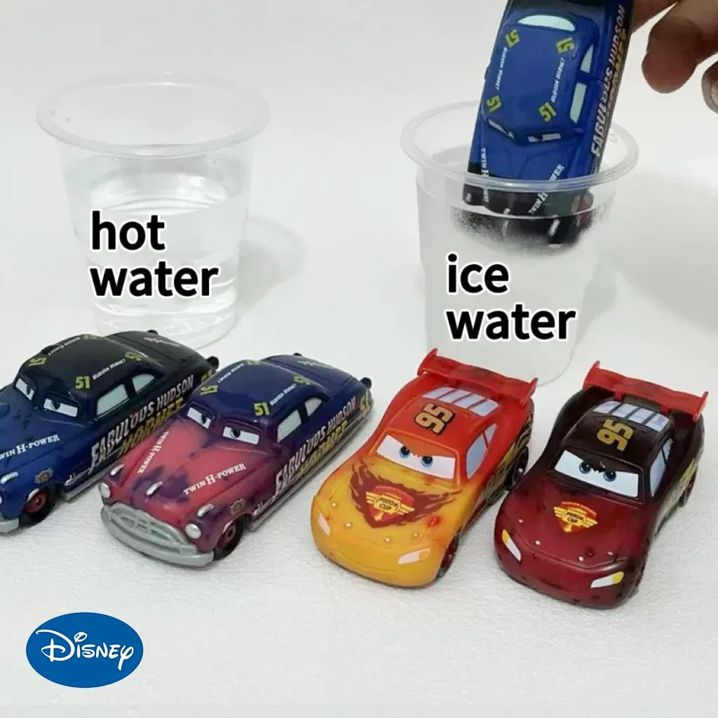 Color: DEEP BLUE - Pixar Cars 3 Temperature-variable Model Disney Lightning Mcqueen Racing Family Mack Uncle Car Toy Boy Girl Children Toys Gift