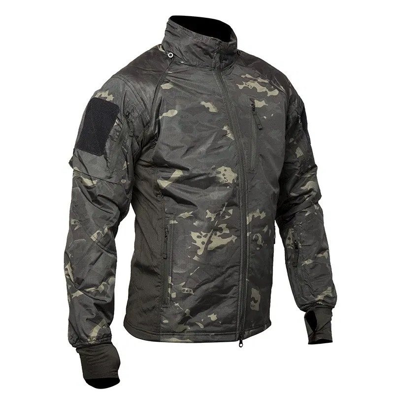 Color: Beige, Size: XXXL - Mege Men's Tactical Jacket Coat Fleece Parka Outdoor Outwear Lightweight Gear