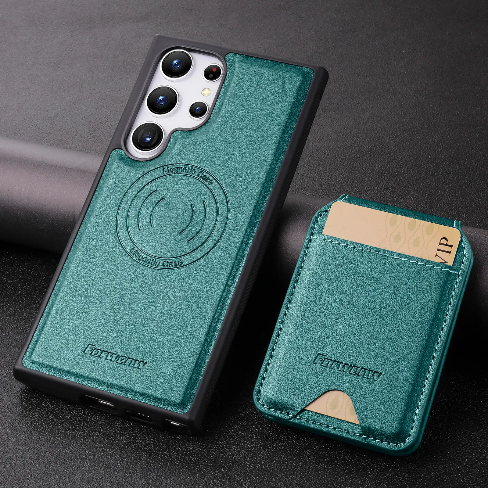 Color: PURPLE, Compatibility by Model: Galaxy S22 Ultra 5G - Leather Case For Samsung Galaxy A16 A36 A56 A55 A35 A15 A25 S25 S24 Ultra S23 S22 Plus + 2 in 1 Detachable Vertical Wallet Cover