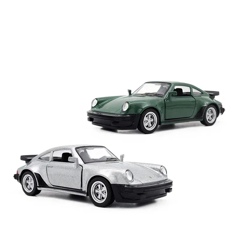 Color: Green - 1:36 BMW M3 E30 1987 Porsche 911 Turbo Audi Quattro Alloy Car Model Diecasts & Toy Vehicles Collect Car Toy Boy Birthday gifts