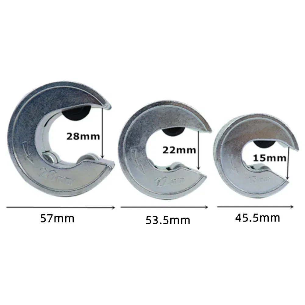 Color: Gold - 15/22/28mm Tube Cutter Pipe Slice Cutter Rotary Blade Heavy Duty Cutter Self Locking Copper Aluminium PVC Plastic Pipe Tube Tool