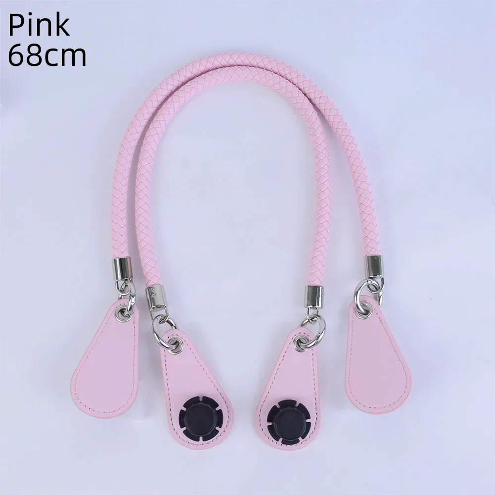 Color: light yellow, Ships From: CHINA - 2025 Obag PU Woven braided leather Rope Handles strap belt for O Bag accessoires Tote Bag  Women's Bag Accessories