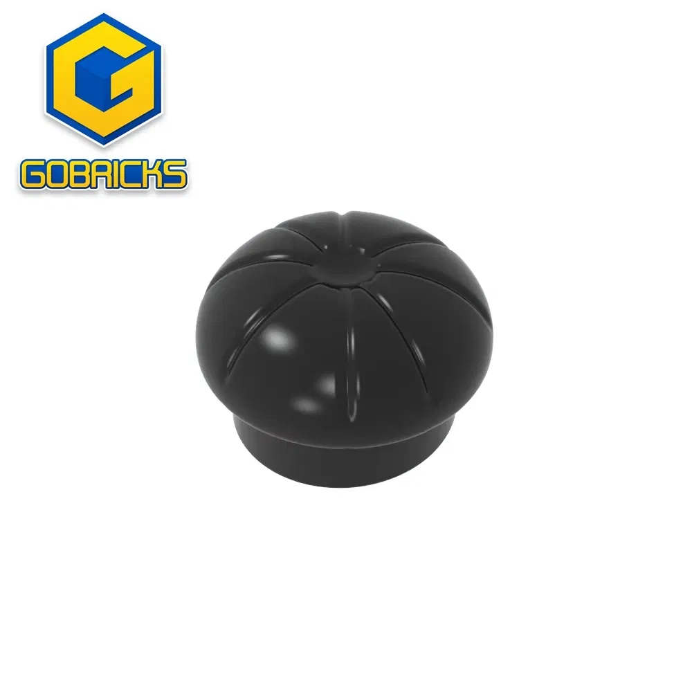 Color: black - Gobricks GDS-M102 Minifig, Headgear Hat, Chef Toque compatible with lego 29329 Assembles Building Blocks children's toys