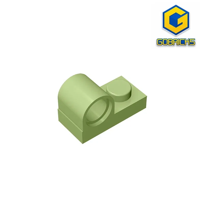 Color: plum - Gobricks GDS-811 Plate, Modified 1 x 2 with Pin Hole on Top compatible with lego 11458 pieces of children's DIY