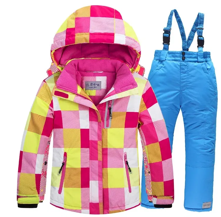 Color: black, Kid Size: 3T - OLEKID 2025 Russia Winter Children Boy Ski Suit Waterproof Girl  Jacket Overalls Snowsuit 3-16 Years Kid Teenage Parka Snow Suit