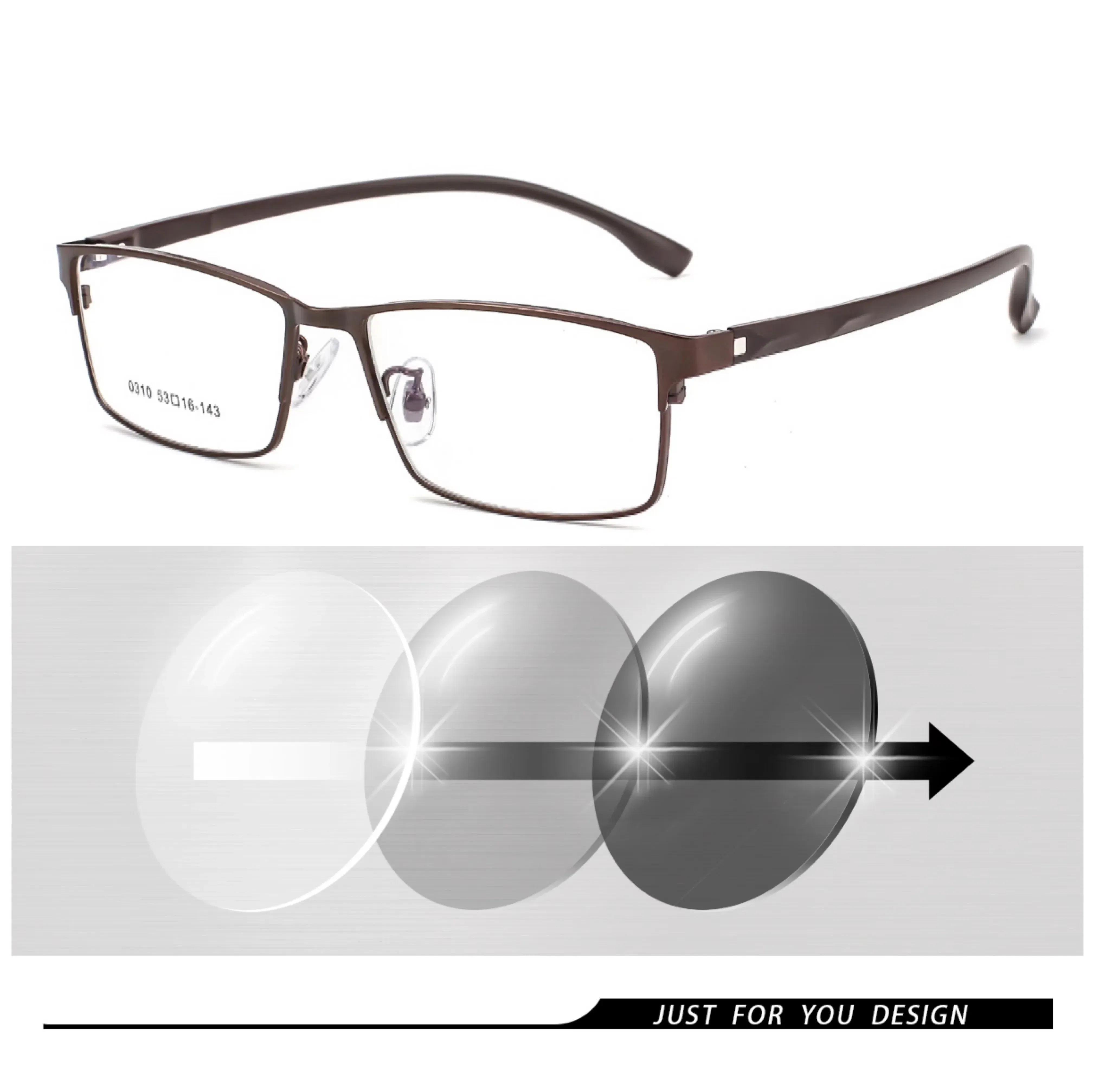 Frame Color: Yellow, Ships From: CHINA, Eye Prescription: +325 - New Finished Myopia Sun Photochromic Glasses Fashion Chameleon Gray Lens Metal Legs With Degrees Sunglasses -1 -1.5 -2.0 -2.5 -3