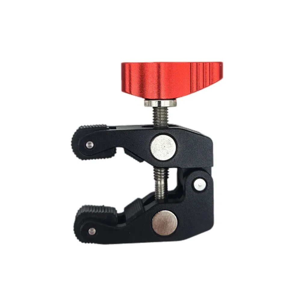 Color: MULTI - Super Clamp Camera Clamp Mount Monitor 360?° Ballhead Magic Arm Double Ball Head Adapter with 1/4"-20 & 3/8"-16  For video